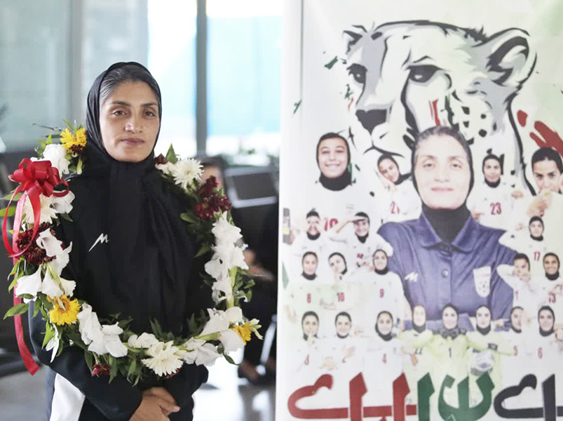 استقبال از سرمربی کرمانی تیم ملی فوتبال بانوان