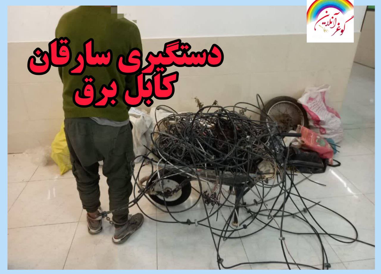 دستگیری سارقان کابل‌های برق منطقه گوغر